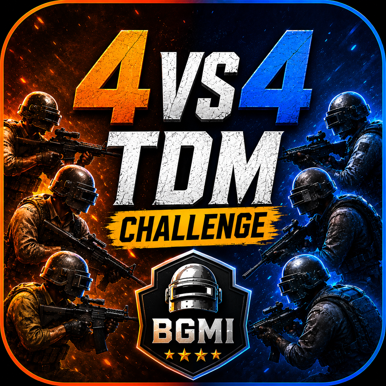 4v4 TDM Challenge tournaments on BattleX India